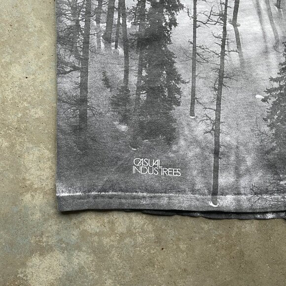 Casual Industrees Nature T-Shirt AOP Winter / Trees Men’s T-Shirt Size: L - Picture 5 of 7